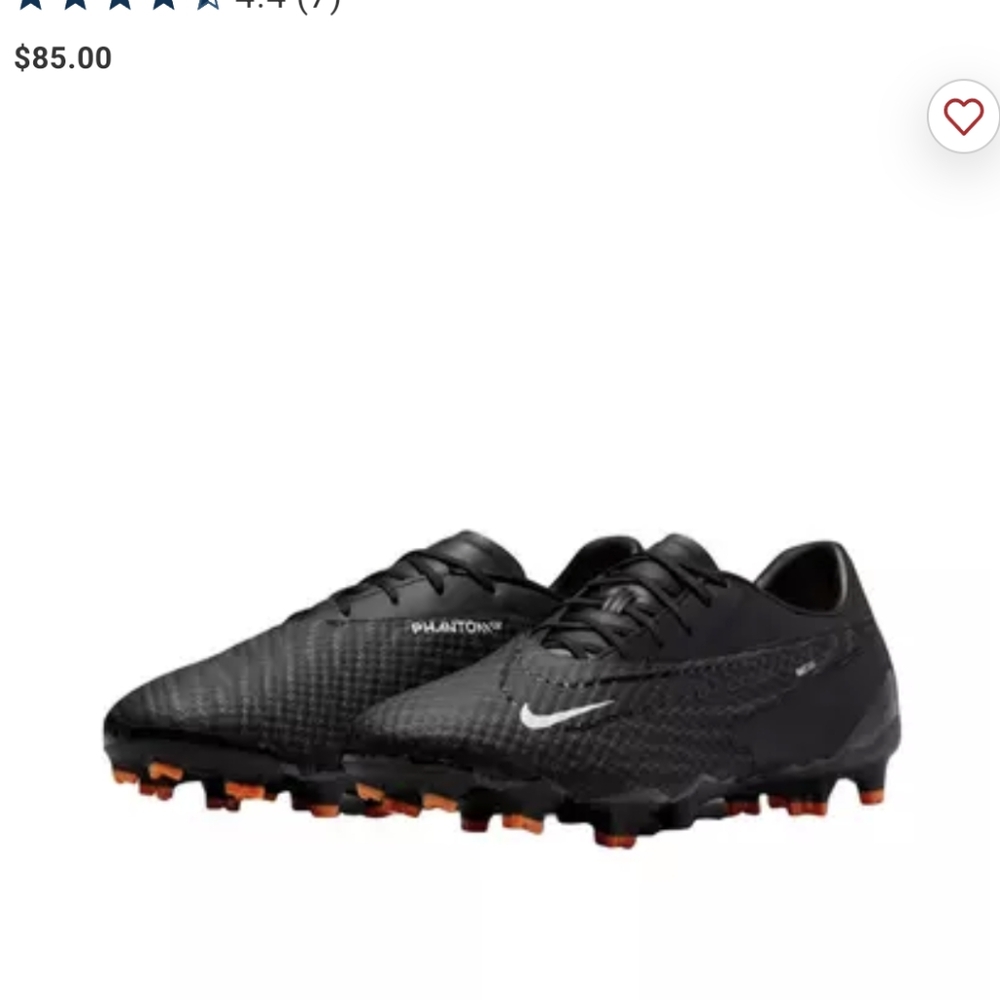NIKE Mens phantom GX Academy MG size 7.5 black red soccer cleats